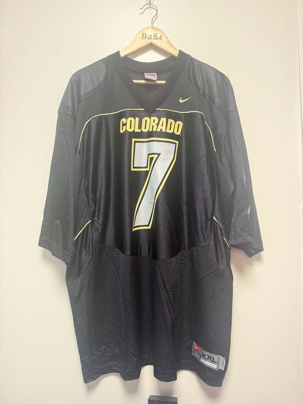 Nike Colorado Buffaloes Football Jersey #7 Size XXL Black